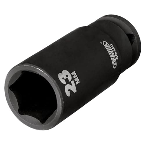 Image of Draper Hi-TORQ® Deep Impact Socket, 1/2" Sq. Dr., 23mm - 20192-6-Point CR-MO Steel