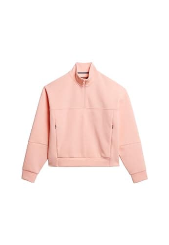 Image of Superdry Sport Tech Relaxed Half Half Zip Sweatshirt XS Orange
