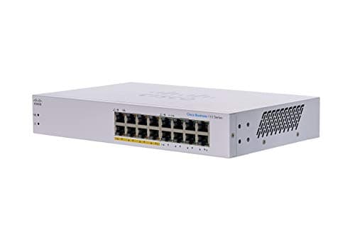 Image of Cisco Business CBS110-16PP-D Unmanaged Switch | 16 Port GE | Partial PoE | Limited Lifetime Protection (CBS110-16PP-D)