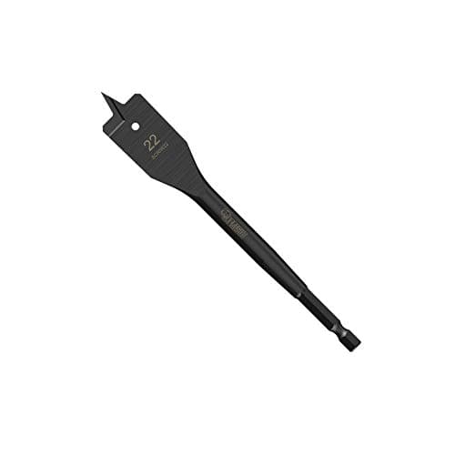 Image of 1 x SabreCut SCRIW22_1 22mm x 152mm Impact Rated Flat Wood Spade Bit for Softwood Hardwood Chipboard