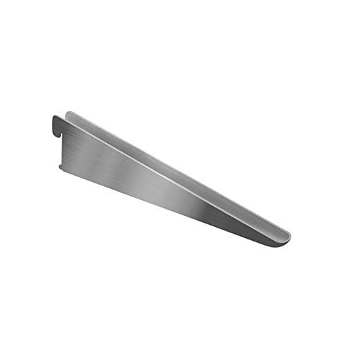 Image of 10 Pack Twin Slot Shelf Bracket Antibacterial (Chrome), Wall Mounted Double Slot Shelving, Adjustable, Modular Shelves Bracket (170mm)