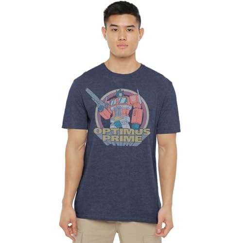Image of Transformers Generations Flea Market Heroic Autobot Optimus Prime Unisex T Shirt, Navy, Large