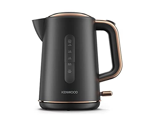 Image of Kenwood Abbey Lux Water Kettle, 360° Swivel Base, Fast Boiling, Removable Filter, Water Capacity 1.7L, ZJP05.C0DG, 3000W, Dark Grey with Rose Gold