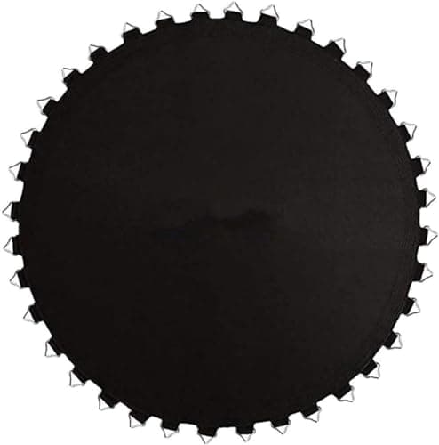 Image of Trampoline Replacement Jumping Mat with V-Rings, 10ft Trampoline Bounce Safely Mat,Black (10ft56buckles)