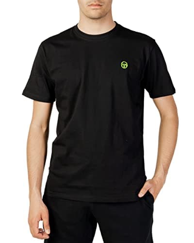 Image of Sergio Tacchini Small Neon Logo, Fluo Black Acid Green, M