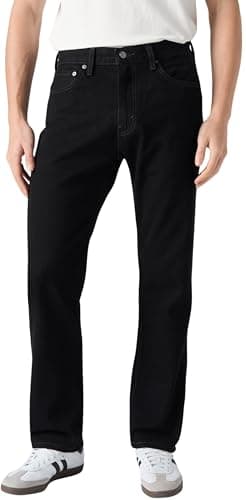 Image of Levi's Men's 505 Regular Fit Jeans, Black, 30W / 30L