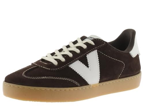Image of victoria Berlin Ciclista Split Leather Low-Top Trainers & Pieces in Contrast & Caramel Sole 1126218 for Women Chocolate 40