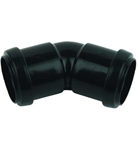 Image of FLOPLAST 40mm Black Pushfit 135 Degree Waste Pipe Bend - Pack of 2