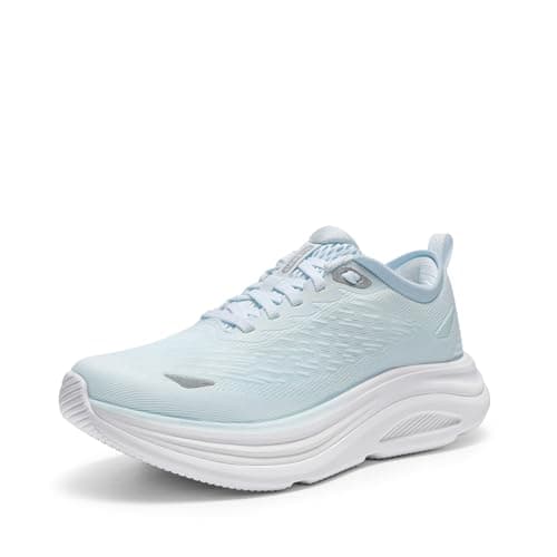 Image of ALLSWIFIT Women's Walking Shoes Cushion Running Tennis Shoes Non-Slip Comfortable Breathable Workout Gym Sports Athletic Fashion Sneakers,Size 8,Blue,SARS26004W