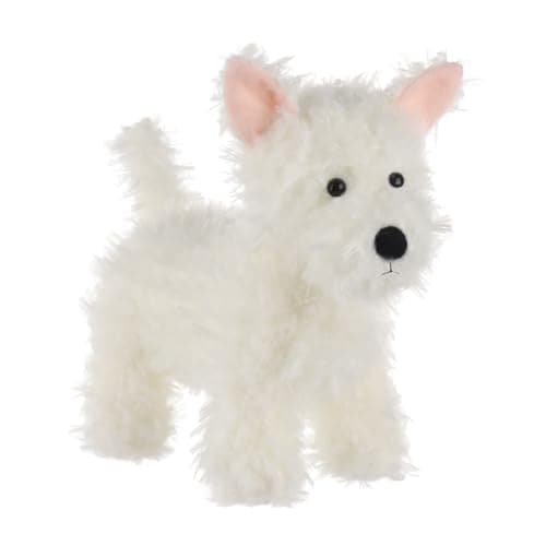 Image of Apricot Lamb Cute Toys Plush White West Highland Dog Puppy Stuffed Animal Soft Cuddly Perfect for Kids