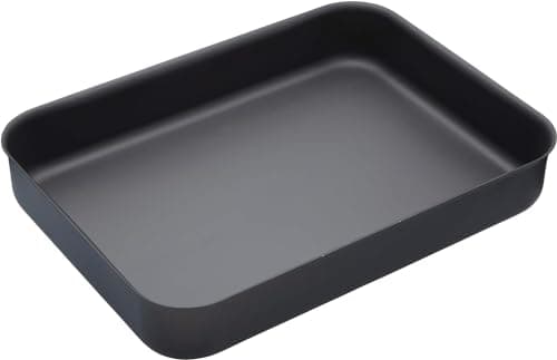 Image of MasterClass Hard Anodised Roasting Tin, Non Stick Aluminium Roasting Tray, Teflon Coated, 37 x 26.5 cm, Black