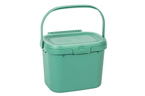 Image of Addis 518534 Everyday Kitchen Food Waste Compost Caddy Bin, 4.5 Litre, Sage Green