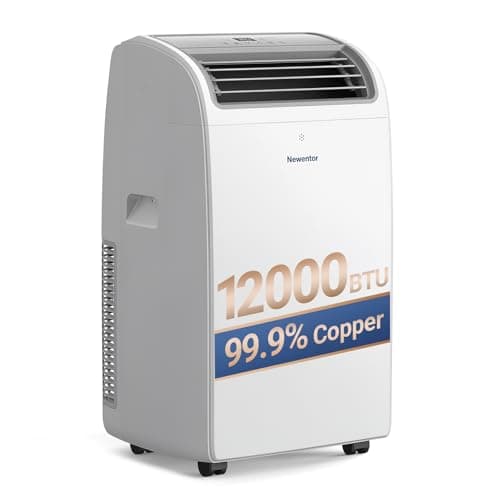 Image of Newentor 12000 BTU Portable Air Conditioner, Air Conditioning Unit with 5-in-1 Cooling & Fan & Dehumidifier & Sleep & AI Mode, 24H Timer, Remote Control
