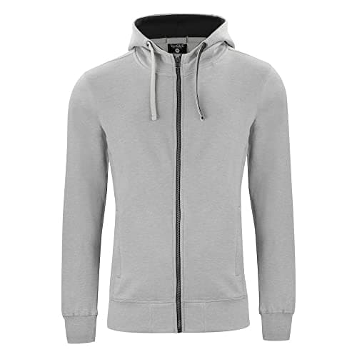 Image of CliQue Mens Classic Melange Full Zip Hoodie (XL) (Grey)