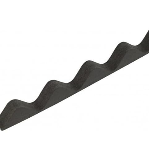 Image of Riayk Foam Eaves Filler for Profile 3 Roof Sheets, 25mm Thick, Pack of 10 (Black)