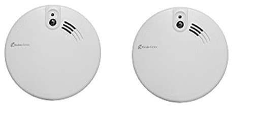 Image of Twin Pack Kidde Firex KF20 Mains Powered Optical Smoke Alarm with 9V Back Up Batteries | KF2 | 4973
