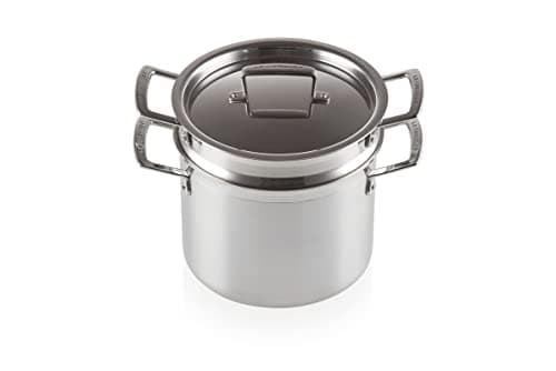Image of LE CREUSET 3-Ply Stainless Steel Pasta Pot, 20 cm, 96200520001000
