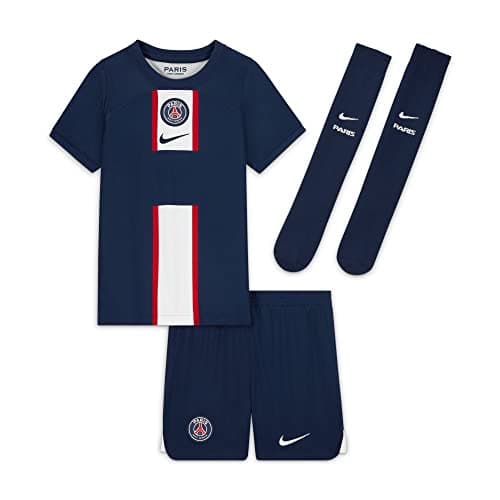Image of NIKE Unisex Kids Set Paris Saint-Germain 2022/23 Home, Midnight Navy/White/Midnight Navy, DJ7897-411, S