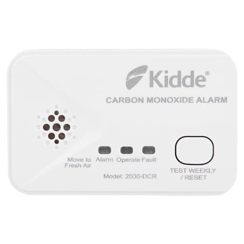 Image of Kidde 2030-DCR Compact 10 Year Life Carbon Monoxide Alarm with AA batteries