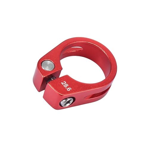 Image of Motoforti Universal Bike Seat Post Clamp Adapter, Clamp Dia 28.6mm, Red