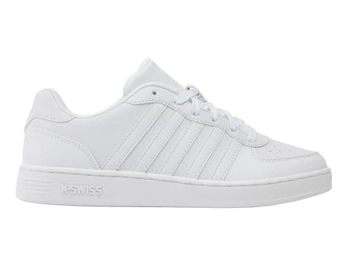 Image of K-Swiss Men's Court Cali Trainers, White/White, 42 EU, White, 8 UK
