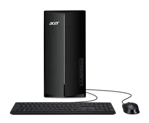 Image of Acer Aspire TC-1780-UA93 Desktop | 13th Gen Intel Core i5-13400 10-Core Processor | 16GB 3200MHz DDR4 | 1TB M.2 2280 PCIe Gen 4 SSD | SD Card Reader | Intel Wi-Fi 6E AX211 | Windows 11 Home,Black