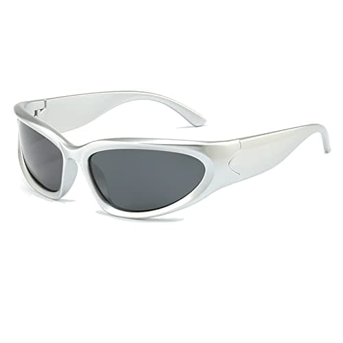 Image of Long Keeper Polarised Wrap Around Sunglasses for Women Men Y2K Trendy Sunglasses Fashion Sun Glasses UV Protection for Driving Sport Fishing