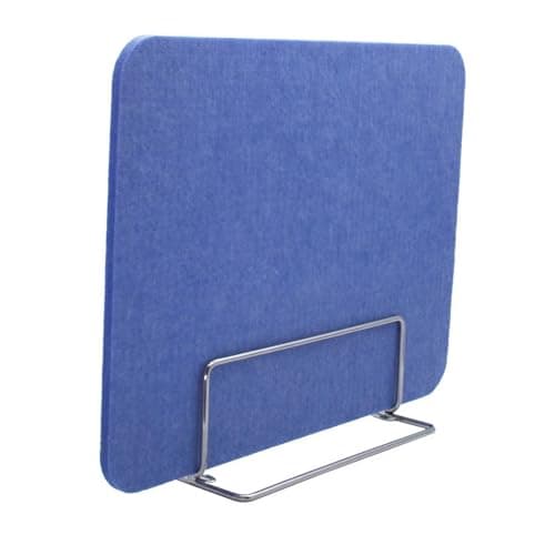 Image of SXFSDOU Office Partition Panels with Clip Design - Soundproof Polyester Felt for Desk and Bookshelf (Blue, 2 PCS, 30 x 100 cm) Ideal Workspaces Study Areas