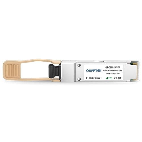 Image of QSFPTEK 100G QSFP28 Transceiver Module MTP/MPO Multimode 100GBASE-SR4 for Cisco QSFP-100G-SR4-S (850nm, 100m, with DDM)