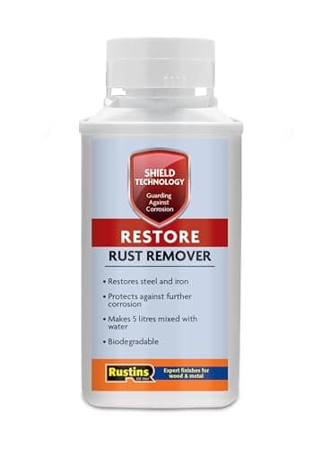Image of Rustins Shield Technology Rust Remover 250ml – Restore and Protect Metal Surfaces Fast-Acting Formula with Advanced Shield Technology for Sustainable Rust Removal