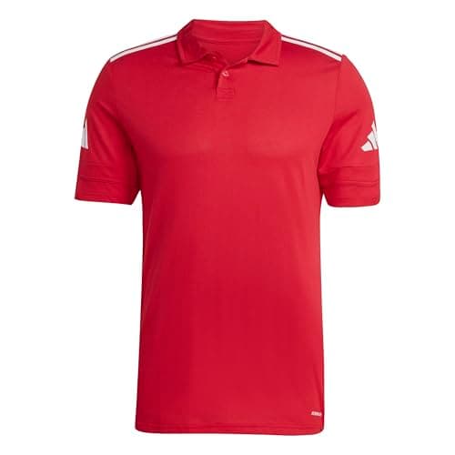Image of adidas Men's SQUADRA25 Cotton Polo, Team Power red/White, XL