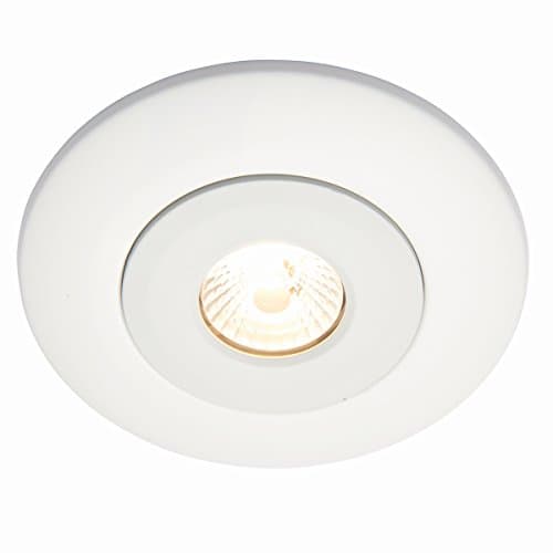 Image of National Lighting Modern Matt White Low Voltage to 240V Mains Voltage GU10 Recessed Downlight Converter - Converts Holes ranging from Approx. 65mm to 125mm