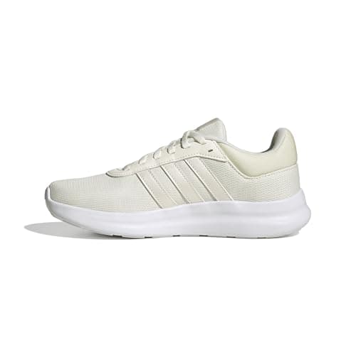 Image of adidas Women's LITE Racer 4.0 Shoes, Off White/Zero Metalic/Core White, 5 UK