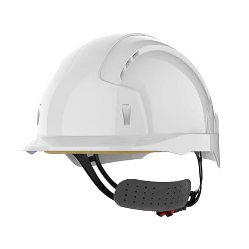 Image of JSP - EVOLite Lightweight ABS Safety Helmet Wheel Ratchet Vented White (AJB170-000-100)
