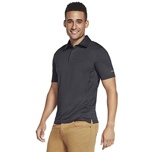 Image of Skechers Men's Skech-air Polo, Bold Black, Medium