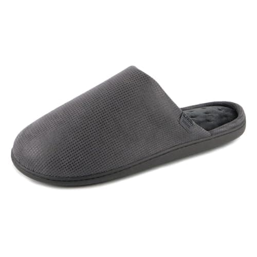 Image of Isotoner® Mens Square Patterned Smart Mule Slipper