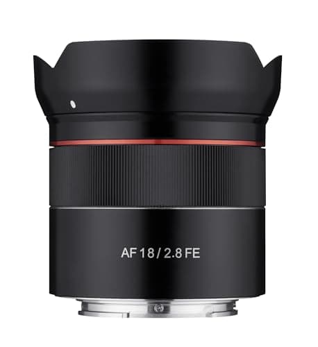 Image of ROKINON AF 18mm F2.8 Wide Angle auto Focus Full Frame Lens for Sony E Mount, Black