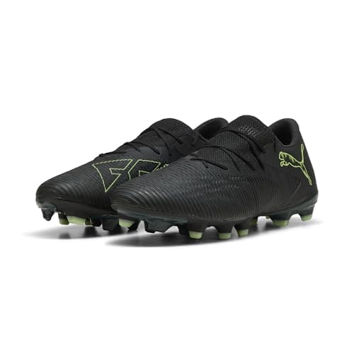 Image of PUMA Unisex Future 8 Match Low Firm Ground/Artifical Ground Football Boots, PUMA Black-Fizzy Light-Green Terrain, 6.5 UK