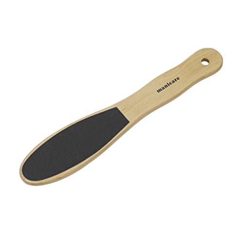 Image of Manicare Smoothing Wooden Foot File, Double Sided To Exfoliate And Remove Dry Dead Skin, Eliminates Corns And Calluses, Pedicure Tool For Super Soft Feet, Natural Foot Scraper With Wood Handle