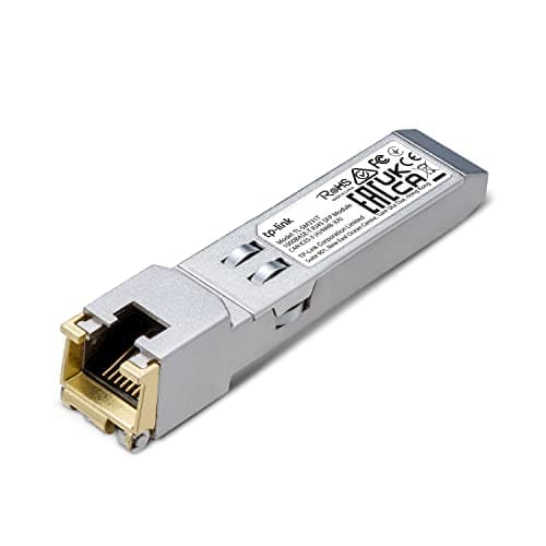 Image of TP-Link TL-SM331T | 1000Base-T RJ45 SFP Module | 1.25G Copper SFP Transceiver | SFP to Ethernet | Plug and Play | Hot Pluggable | Up to 100m distance | | Durable Metal Casing | Versatile Compatibility