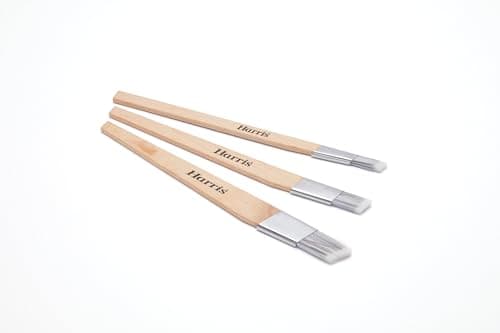 Image of Harris Seriously Good Fitch Paint Brushes Pack Of 3 Cutting In, Hobby & Craft 0.5", 0.75", 1"