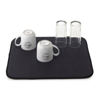 Image of Lakeland Diamond Dish Drying Mat for Glasses & Cups – Quick Drying Highly Absorbent Machine Washable