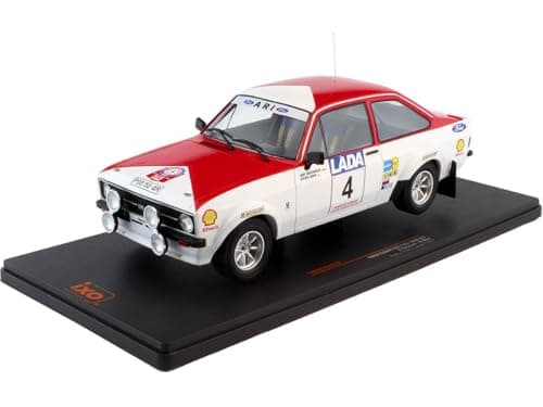 Image of IXO Models 1:18 Ford Escort MK II RS 1800 No.4 Vatanen/Aho Rally De The 1000 Lakes Diecast Car Model for Rally Fans, Hobbyists, Collectors, Ages 12+