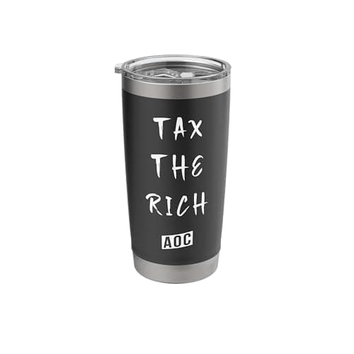 Image of Tax The Rich AOC Alexandria Ocasio Cortez Dress Stainless Steel Insulated Tumbler