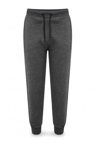 Image of Men’s Fleece Jogging Bottoms Trousers | Warm Casual Sweatpants Gym Joggers | Soft Comfy Loungewear Track Pants with Pockets | Sizes S M L XL XXL (XL, Charcoal)