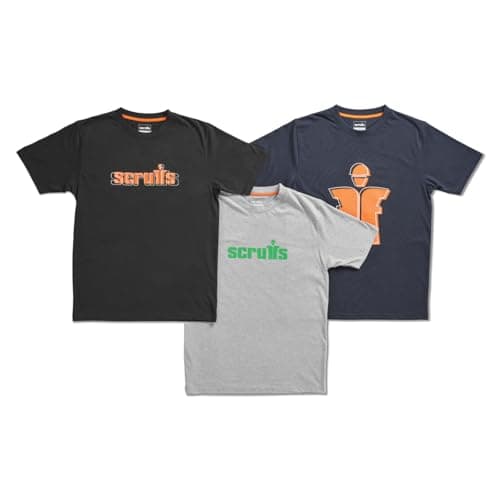 Image of Scruffs Men's Houghton Worker T-Shirt - 3 Pack Multi