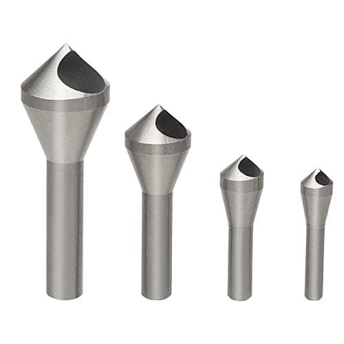 Image of OCGIG 4pcs Chamfer Countersink Deburring Drill Bit Set HSS 4241 Crosshole Cutting Wool Metal Plastic Tool