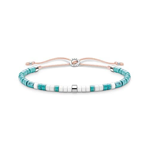 Image of Thomas Sabo A2062-058-7 Bracelet with Turquoise Stones in 925 Sterling Silver