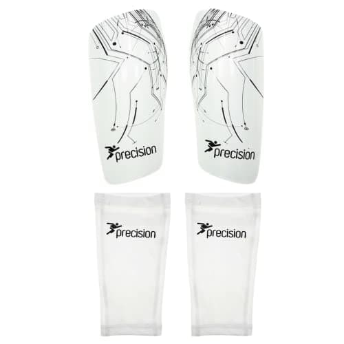 Image of Precision Unisex's Pro Matrix Shinguards, White, L