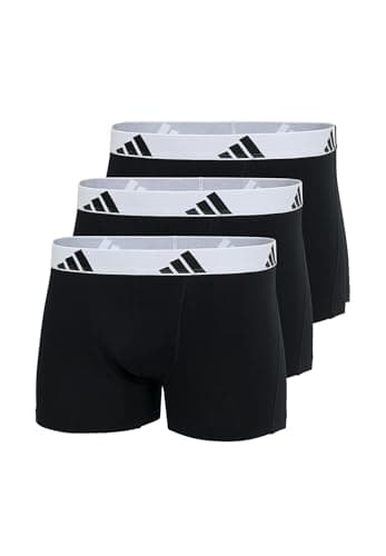Image of adidas Trunk (3PK) - Active Flex Cotton - Comfortable Underwear, 006 Black, XL
